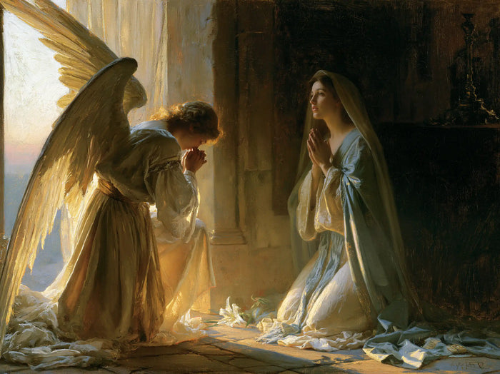 The Annunciation — The Greeting within the Golden Wing