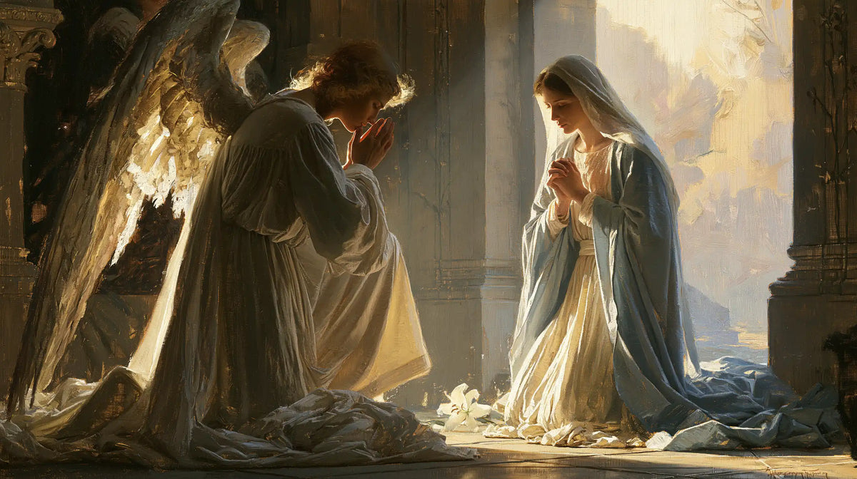 The Annunciation — Radiance upon Mary’s Hands