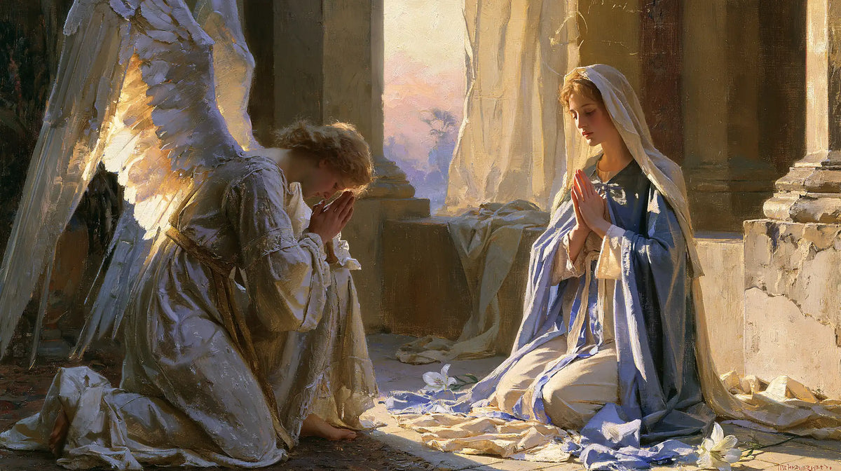 The Annunciation — Blue Recollection beside the Stone