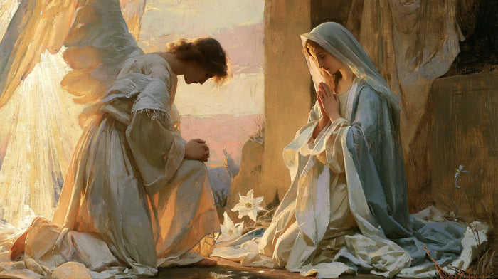 The Annunciation — The Dialogue beneath the Wing of Light