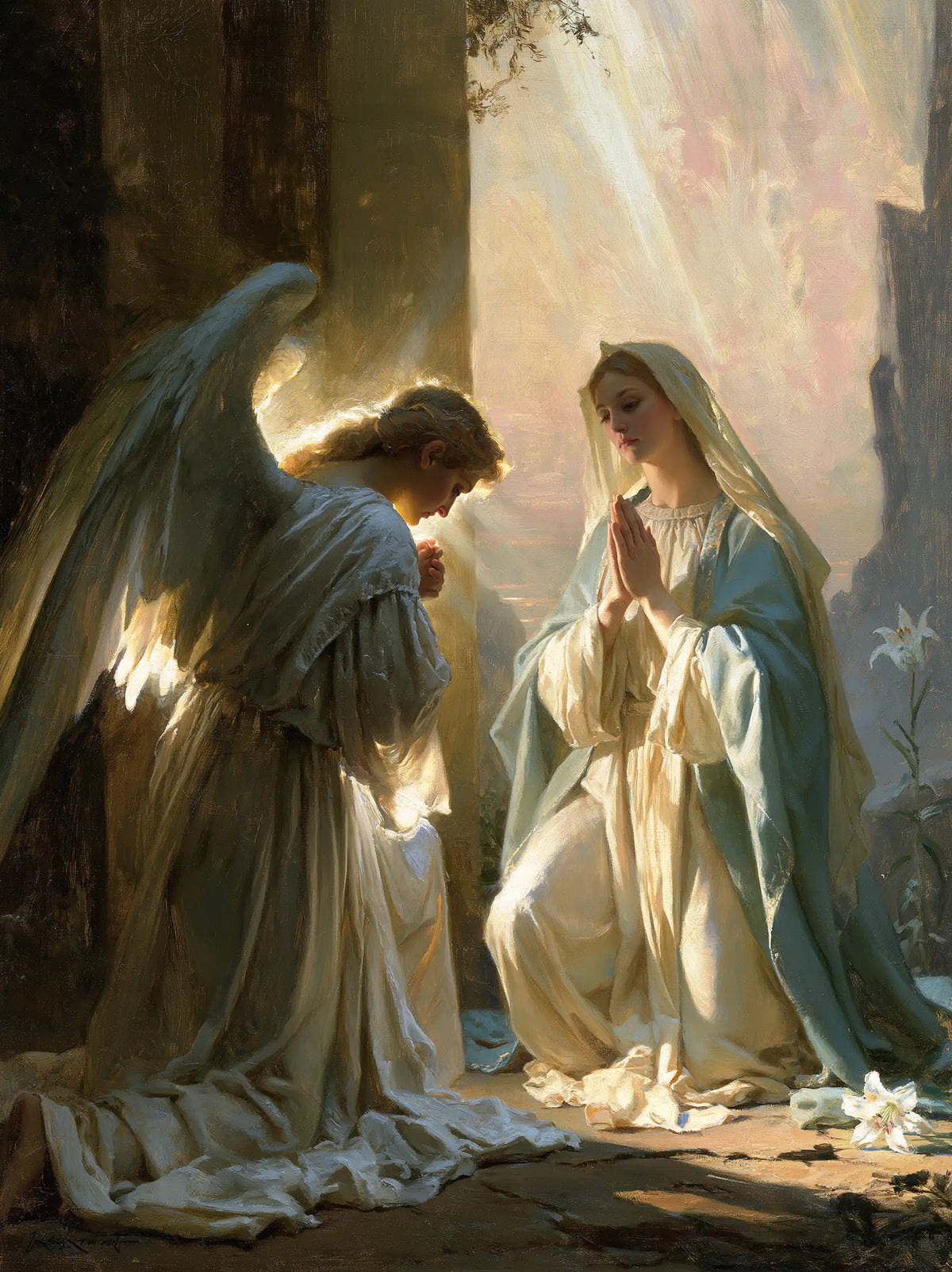 The Annunciation — Welcome in Ivory Folds
