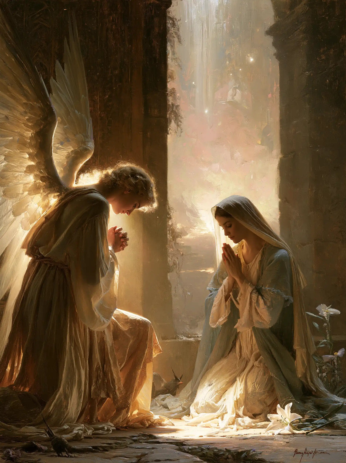The Annunciation — The Lily at the Foot of the Dark Column