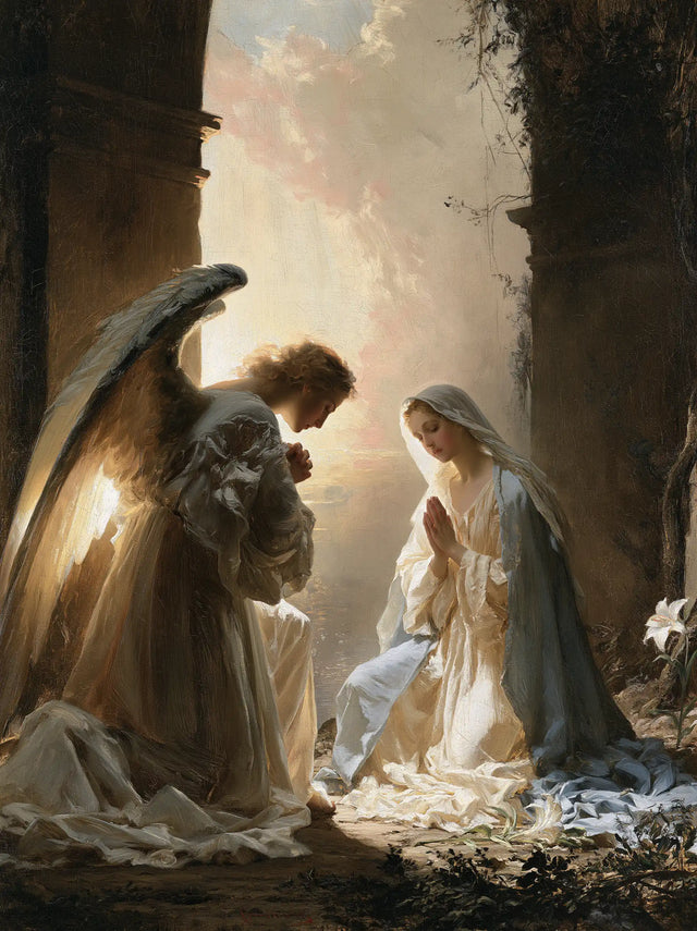 The Annunciation — The Greeting upon the Flower-Strewn Ground