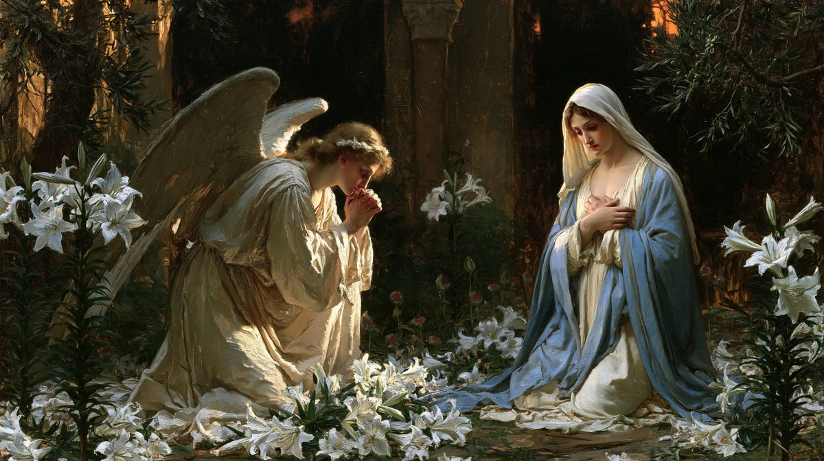 The Annunciation — A Wreath of Flowers at the Feet of Silence