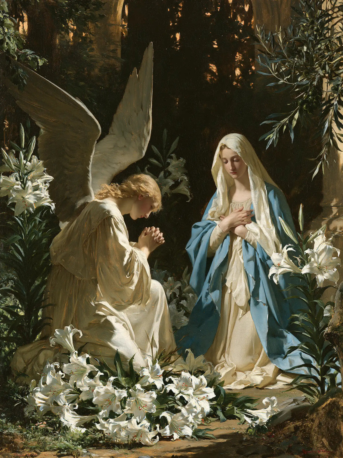 The Annunciation — The Tall Wing in the Leafy Gloom