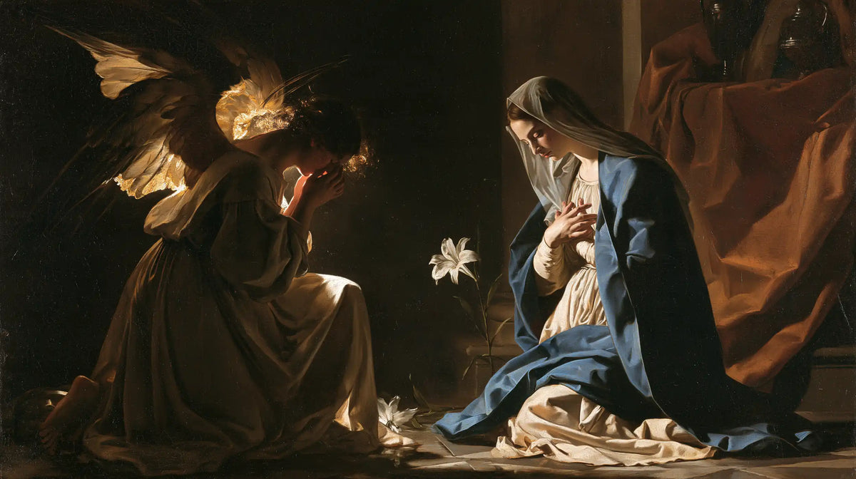 The Annunciation — The Solitary Stem in the Dark Chamber
