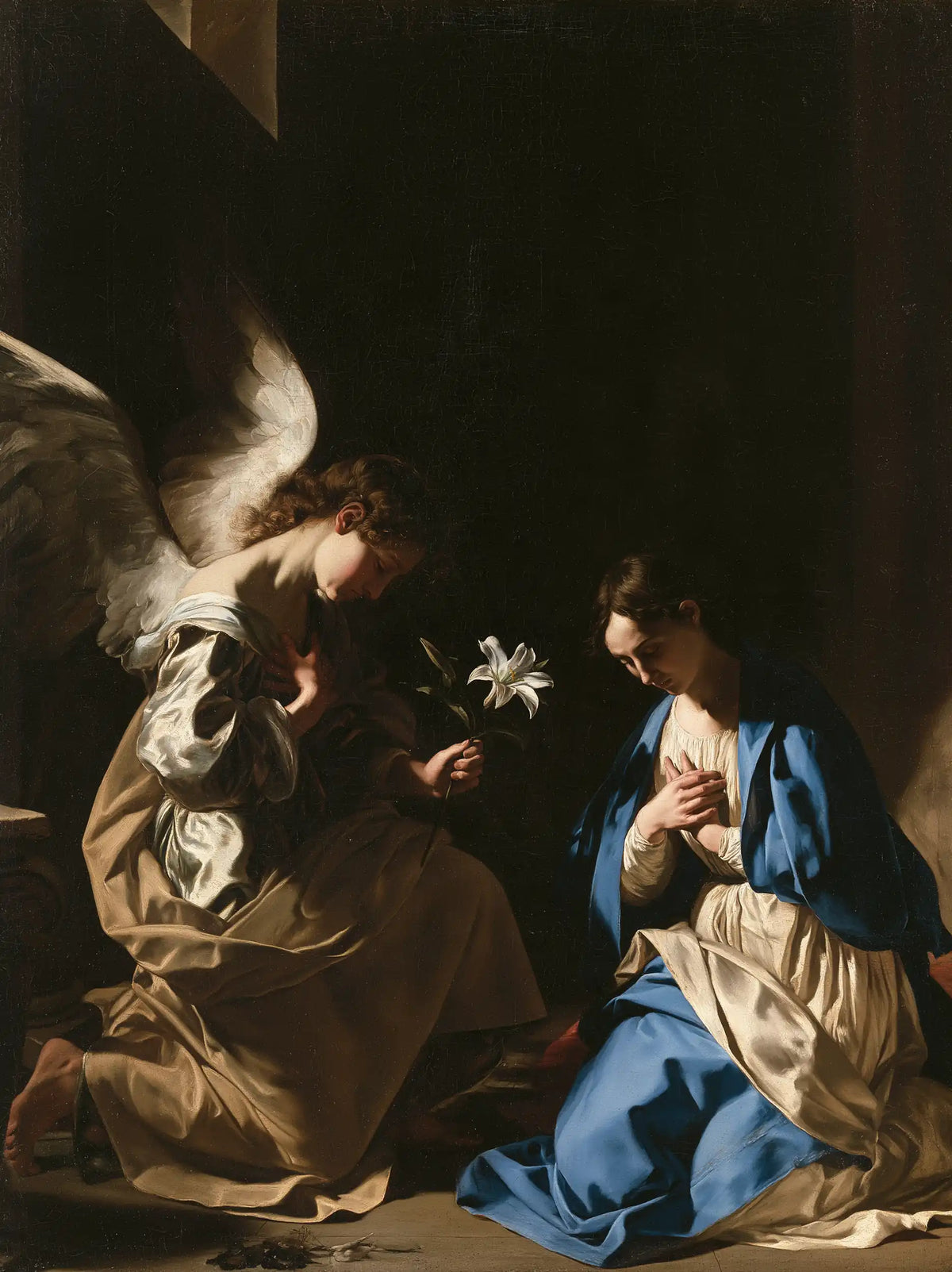 The Annunciation — The Flower Extended toward the Azure Mantle