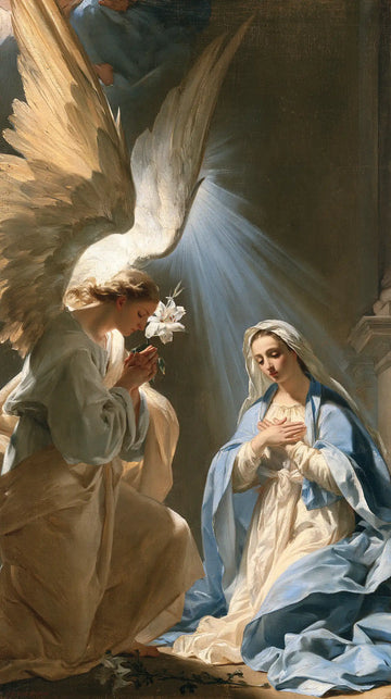 The Annunciation - Celestial Annunciation in Blue Ivory and Gold · Portrait n° 9