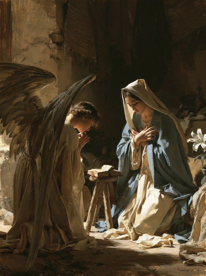 The Annunciation — The Book between Wing and Mantle