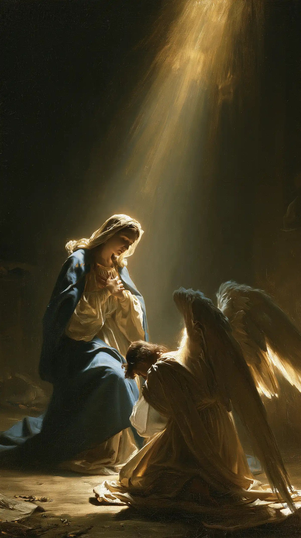 The Annunciation — The Golden Wing beside the Blue-Clad Knee