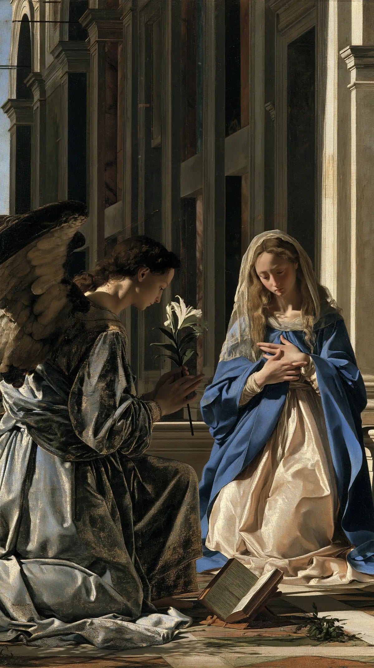 The Annunciation — The Word beneath the Window