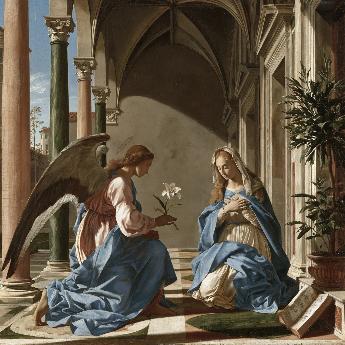 The Annunciation — The Lily and the Plant beneath the Portico