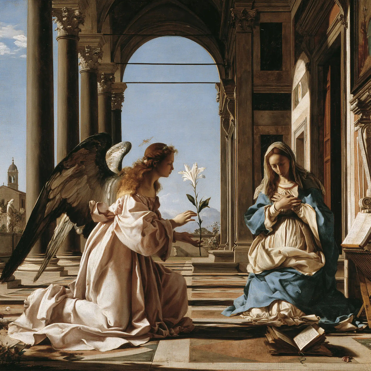 The Annunciation — The Horizon beneath the Great Portico