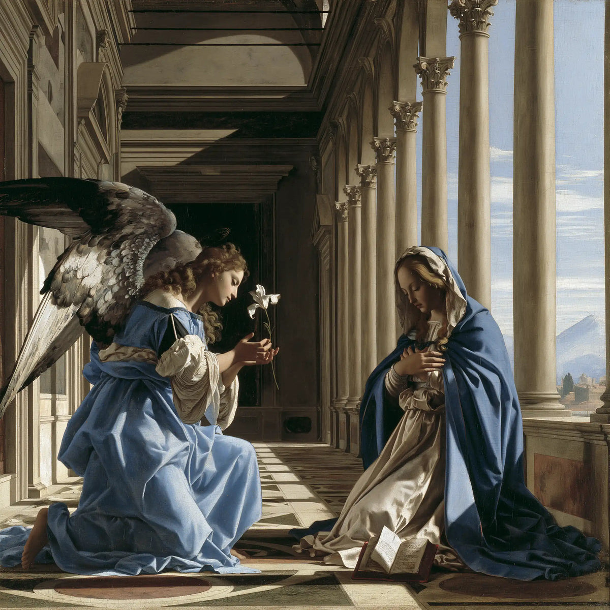 The Annunciation — The Hills beyond the Columns