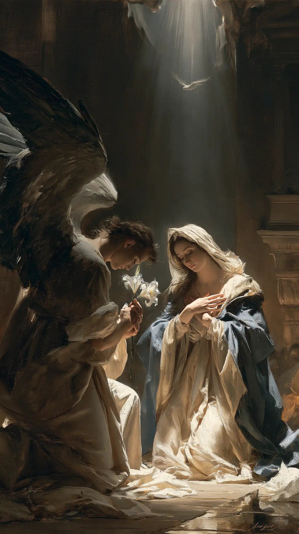 The Annunciation — Gazes Gathered around the Lily