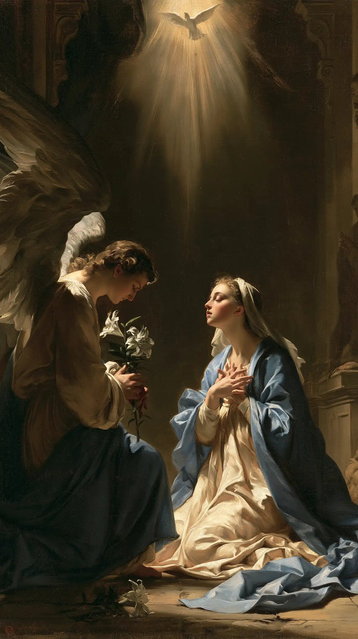The Annunciation — A Face Lifted toward Peace