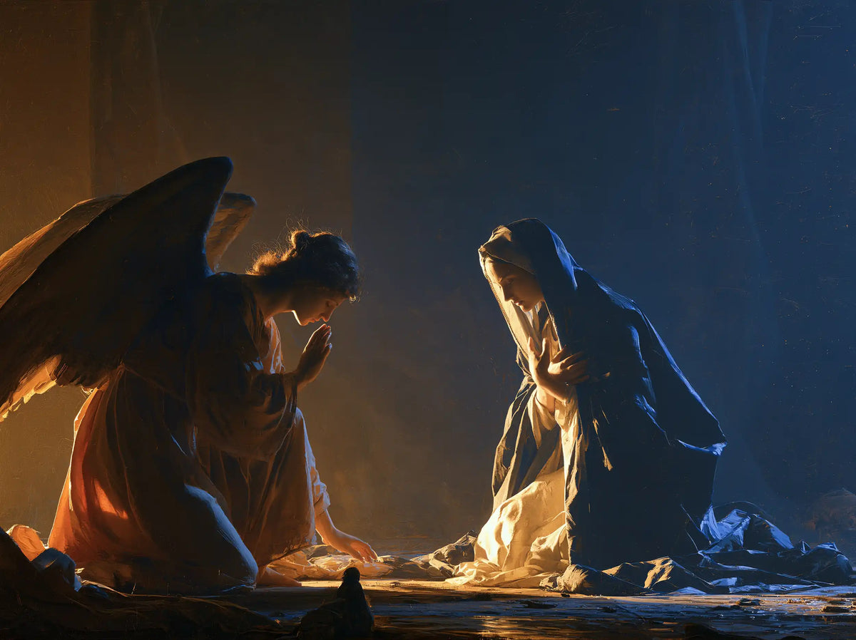 The Annunciation — The Annunciation between Copper and Cobalt