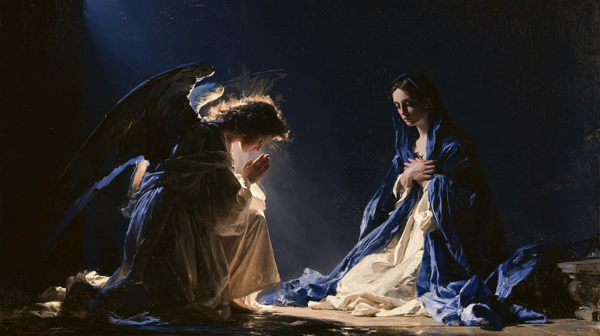 The Annunciation — The Golden Line around the Hair
