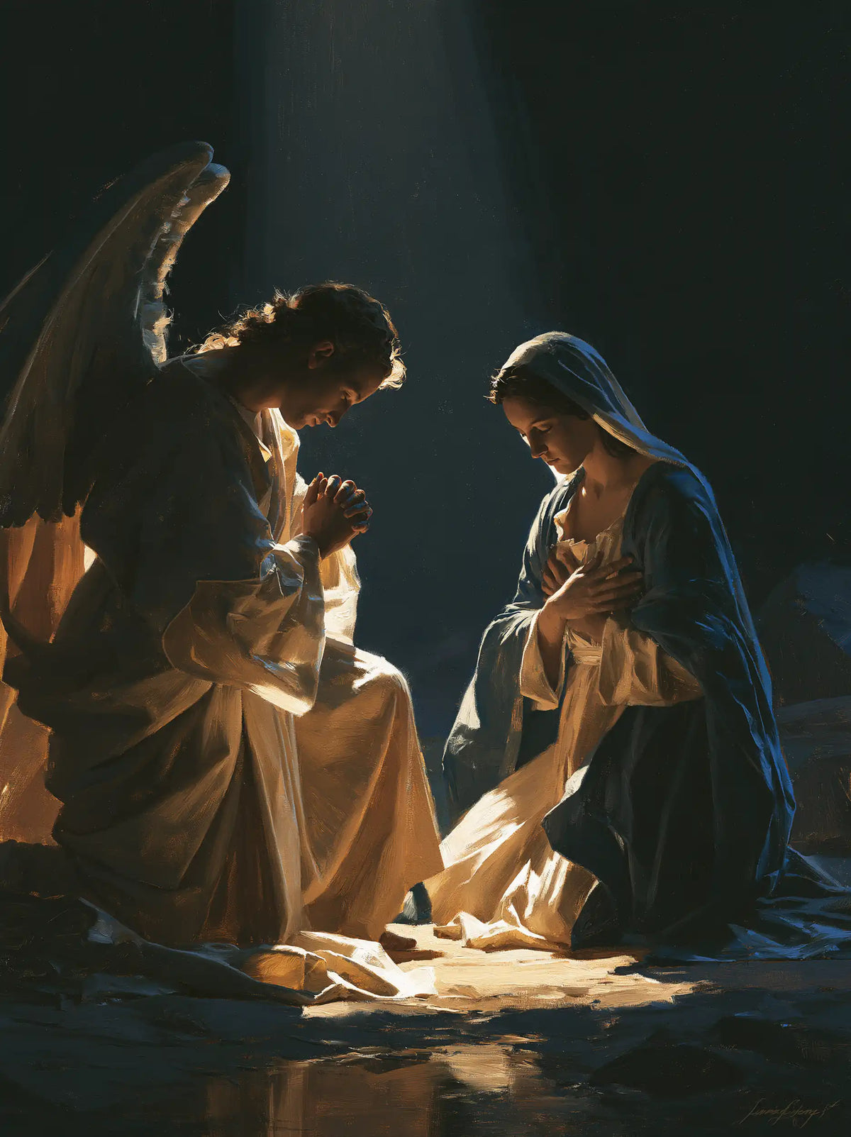 The Annunciation — Joined Hands at the Edge of Radiance