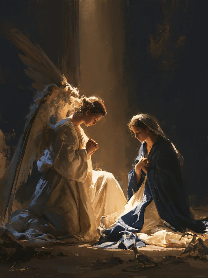 The Annunciation — The Amber Ray upon the Pale Knee