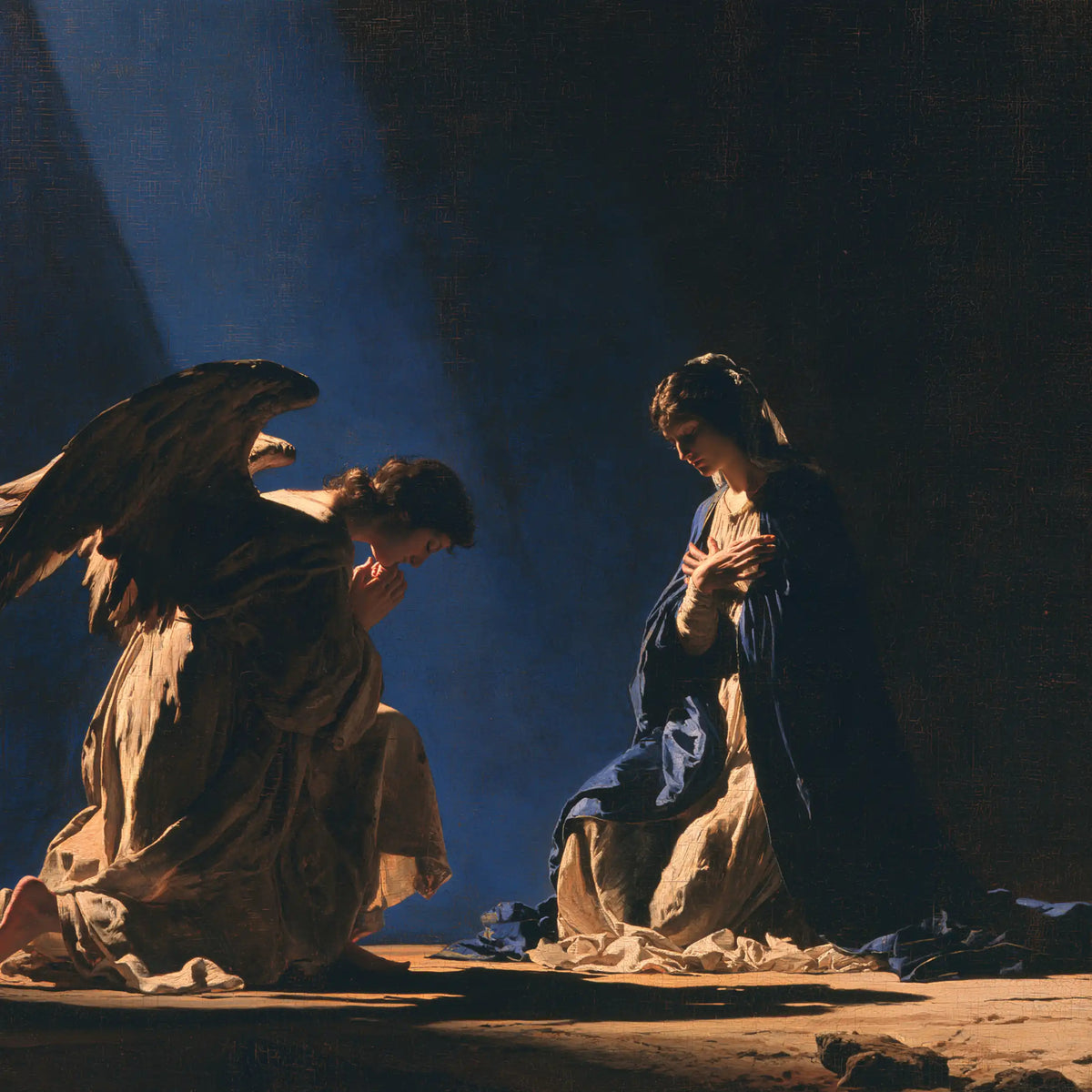 The Annunciation — The Bow beneath the Blue Diagonal