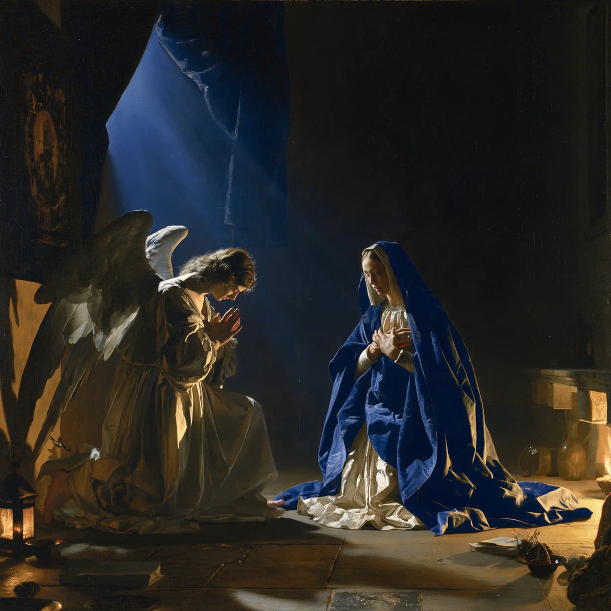 The Annunciation — The Promise beneath the Azure Opening