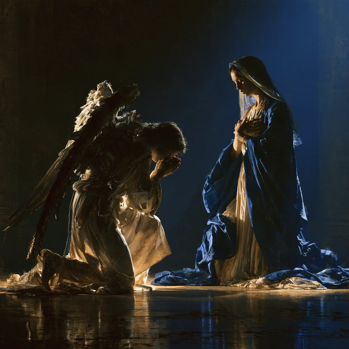The Annunciation — The Reflection of the Figure in Blue