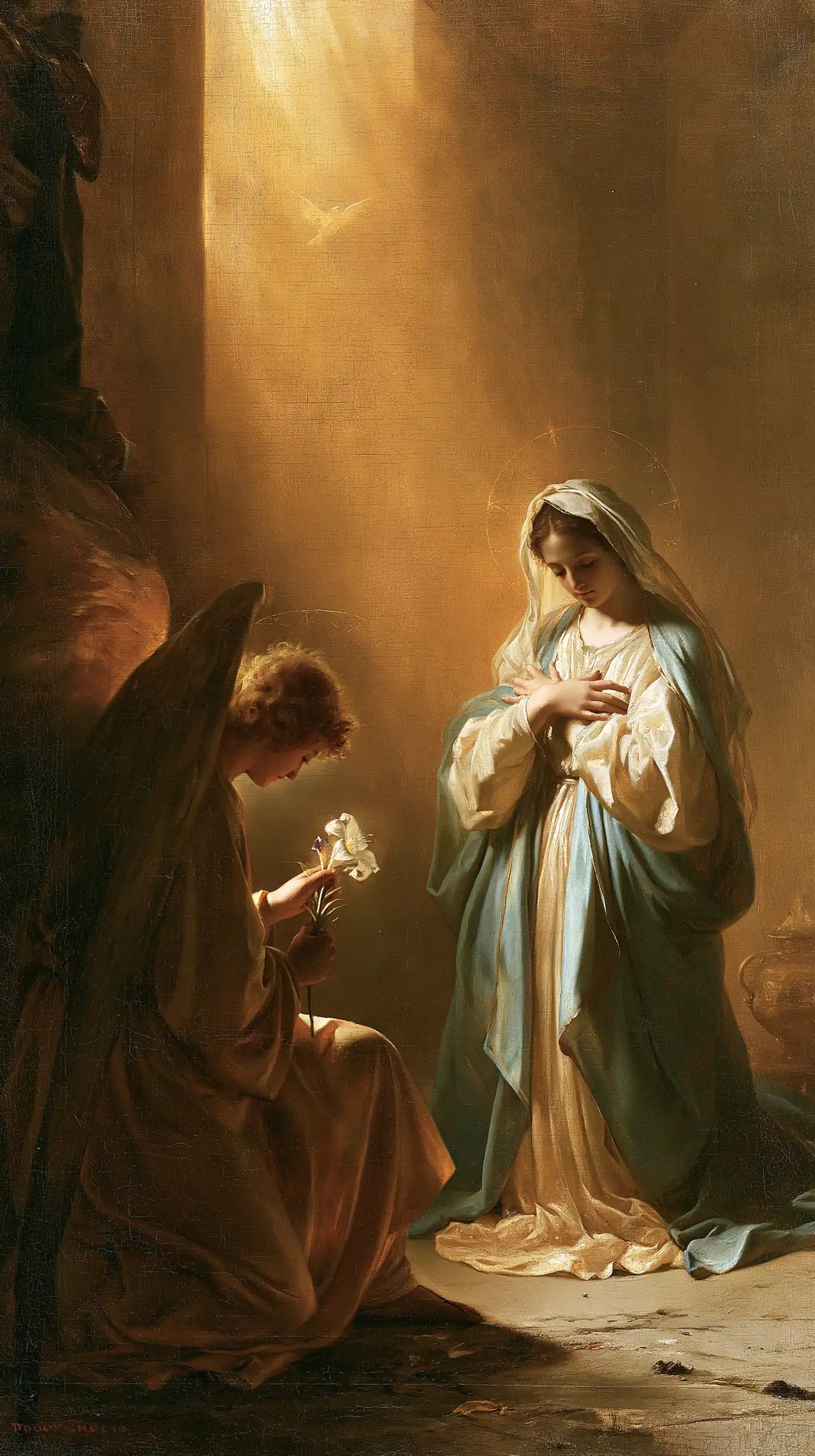 The Annunciation — Peace in the High Golden Light