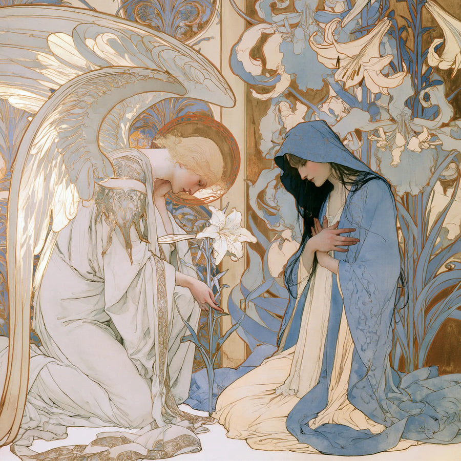 The Annunciation - Sacred Art Nouveau · Square n° 2