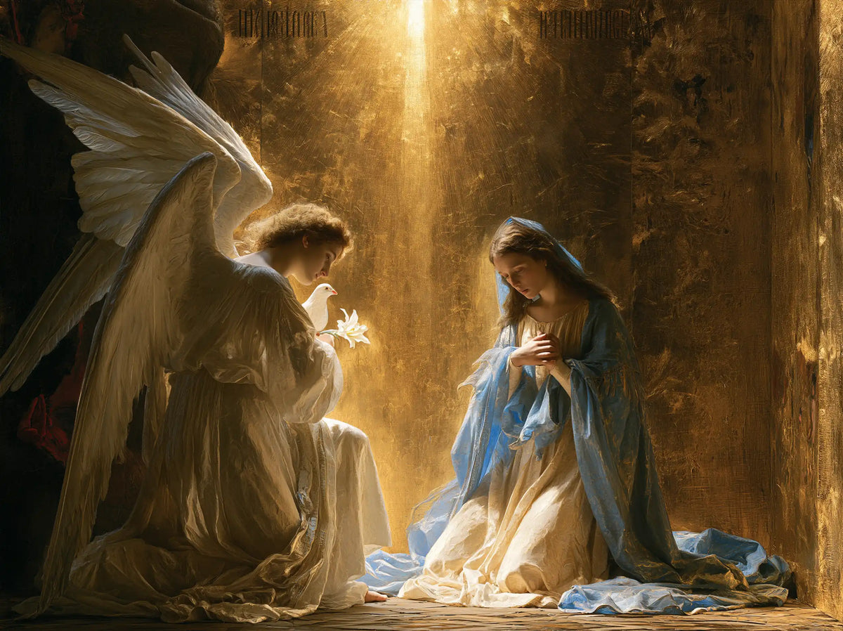 The Annunciation — The Golden Opening between the Figures