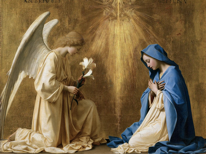 The Annunciation — The Stem of Light and the Blue Veil