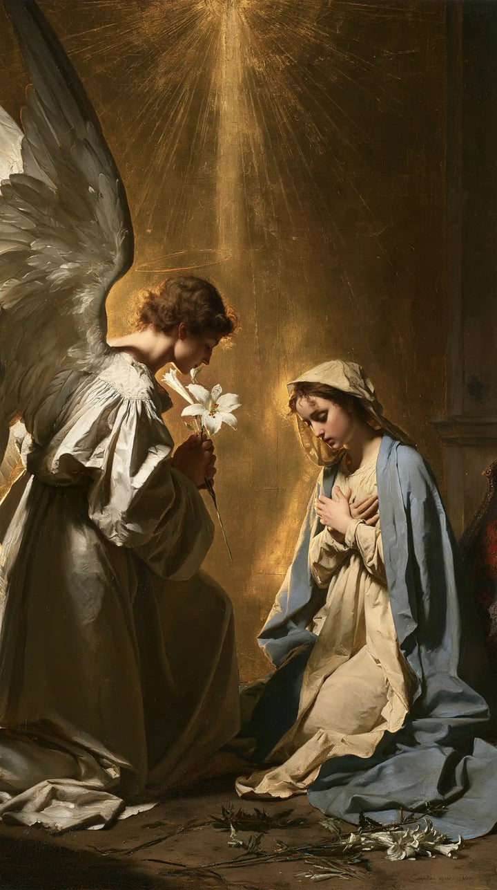 The Annunciation — Prayer in the Recess of Gold