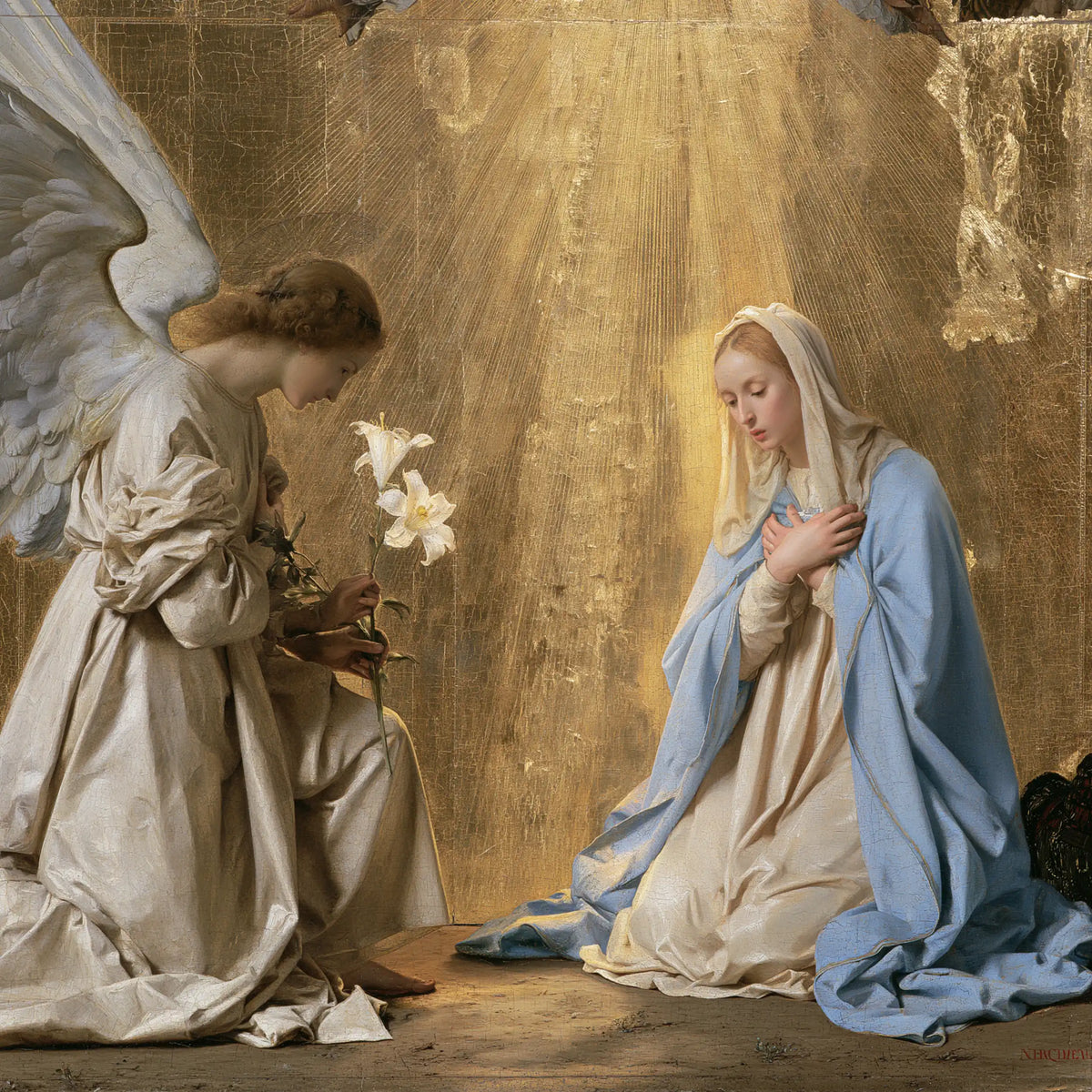 The Annunciation — The Flower in the Gentleness of Pale Gold