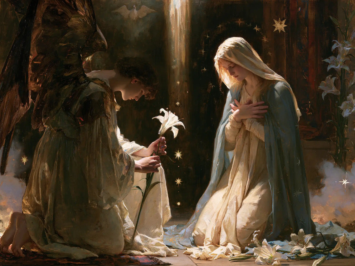 The Annunciation — Stars above White Petals