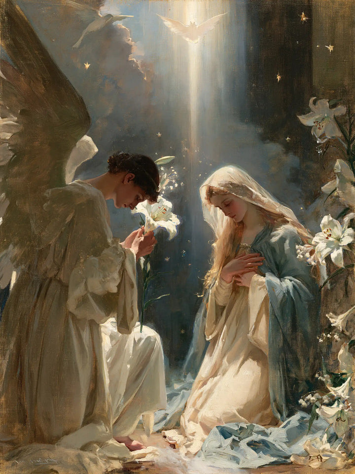 The Annunciation — Bowed Faces beneath the Day’s Star