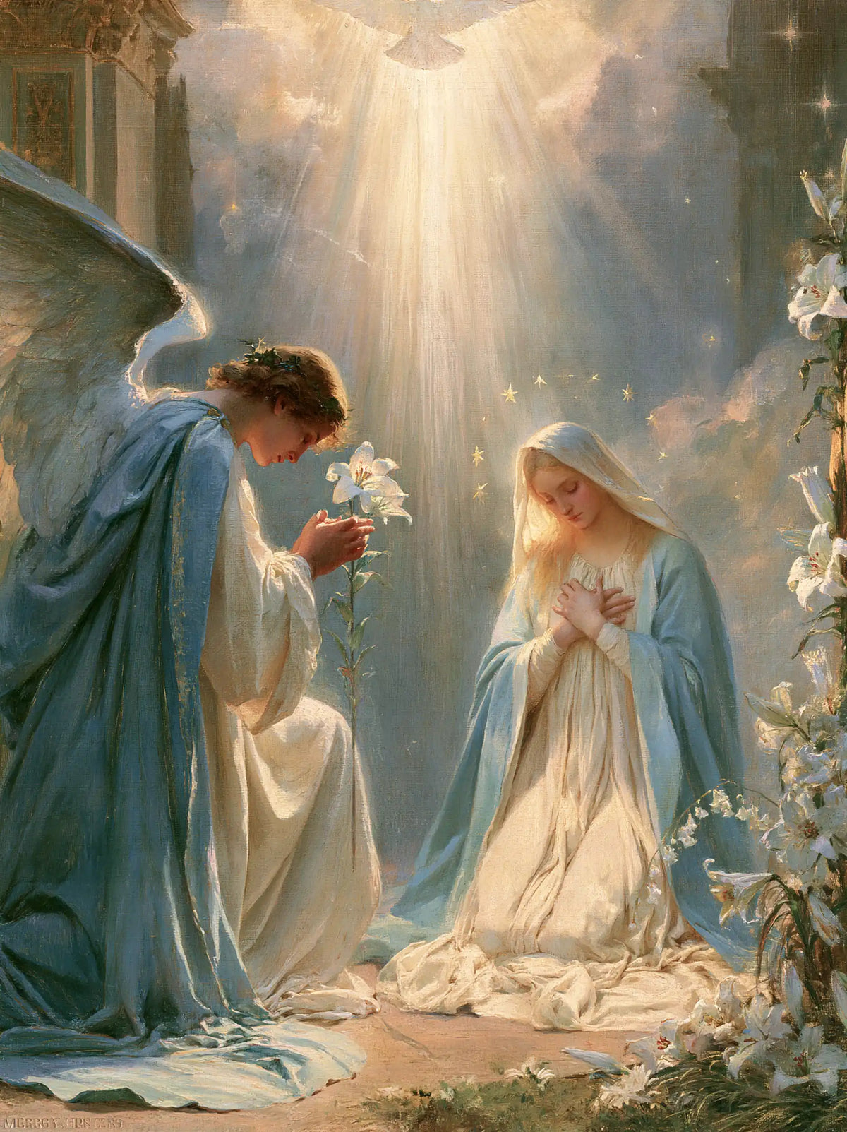 The Annunciation — The Garden Bathed in Heavenly Light