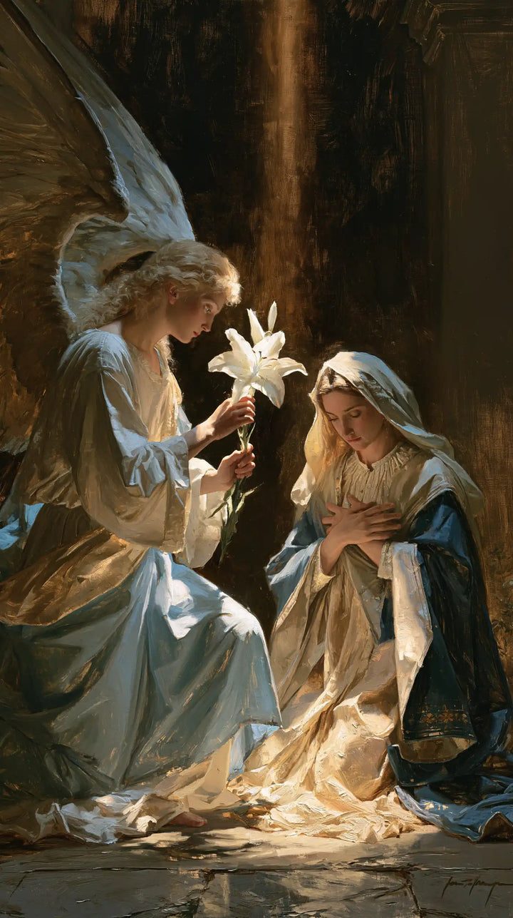 The Annunciation - The White Lily as Symbol · Portrait n° 4
