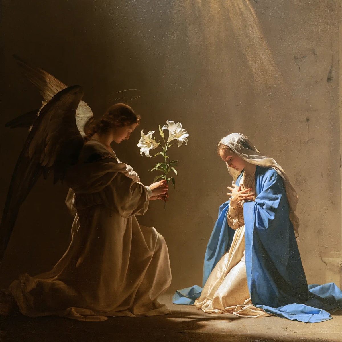 The Annunciation — The Bouquet in the Silence of the Pale Wall