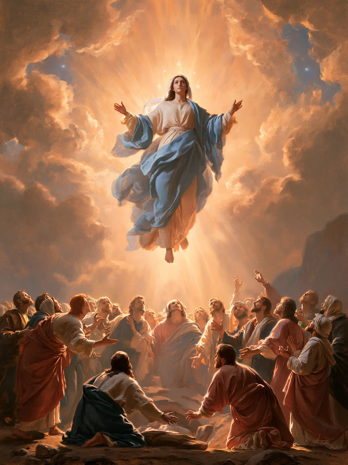 The Assumption of Mary — Where Gazes Meet the Sky