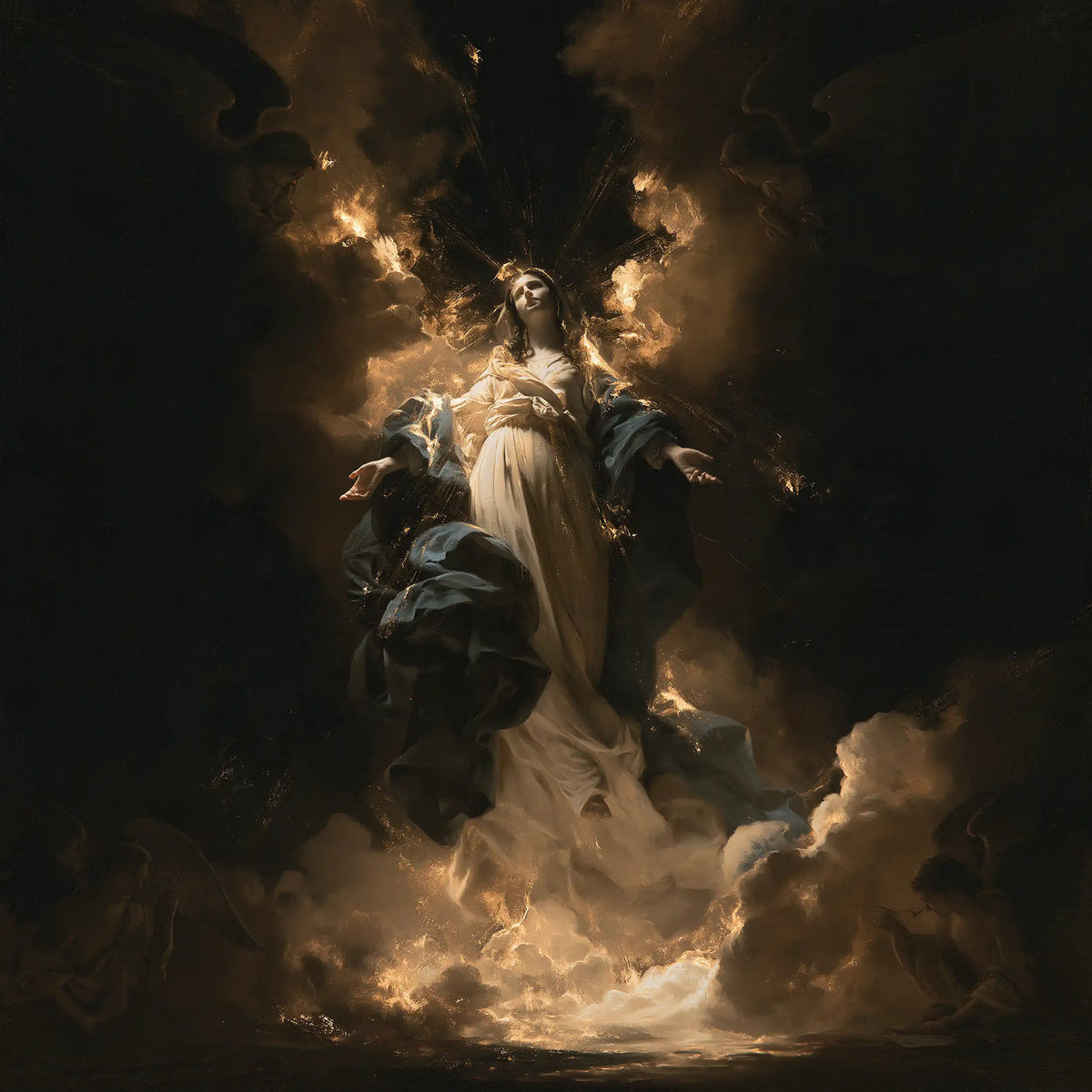 The Assumption of Mary - Black and Gold · Square n° 3