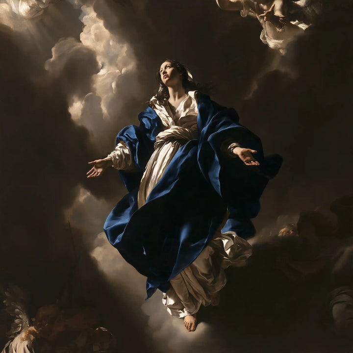 The Assumption of Mary - Caravaggio Tenebrism · Square n° 4