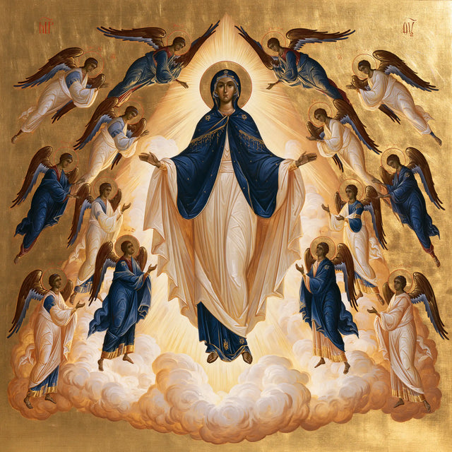 The Assumption of Mary — The Harmony of Wings and Veil