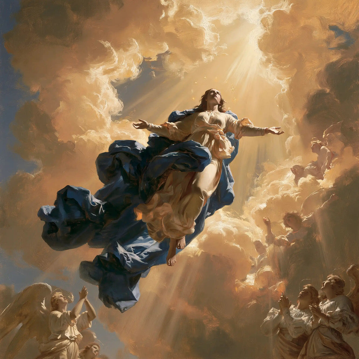 The Assumption of Mary — Flight in the Current of Light
