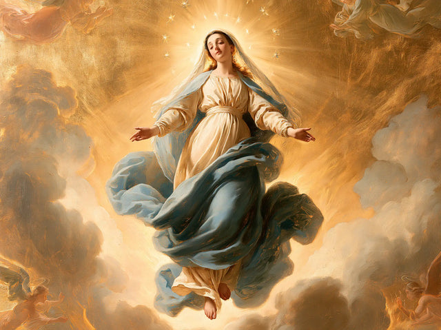 The Assumption of Mary — The Spiral of the Heavenly Mantle