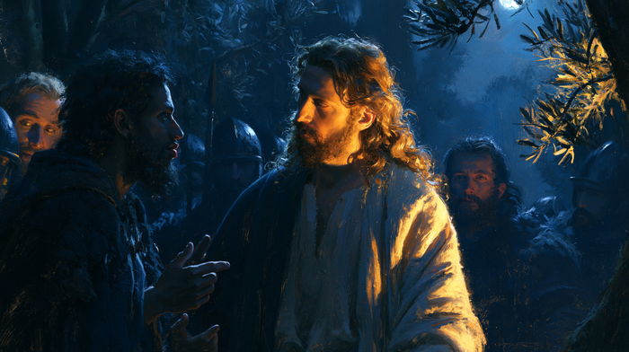 The Betrayal of Judas — The Profile Beneath Silver Leaves