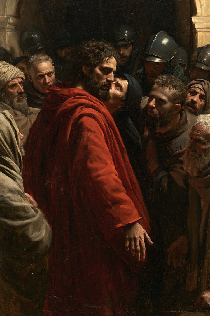 The Betrayal of Judas — The Arm Hanging in Scarlet