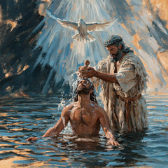 The Baptism of Jesus – Expressionist · Kneeling in the Jordan · Square no. 3