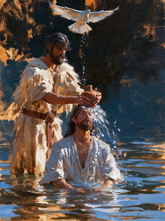 The Baptism of Jesus – Expressionist · Kneeling in the Jordan · Portrait no. 9