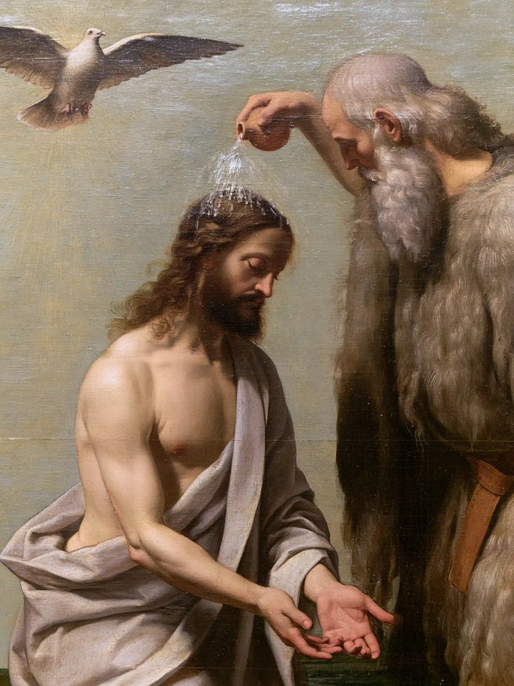 The Baptism of Jesus – Florentine Renaissance · Kneeling in the Jordan · Portrait no. 4
