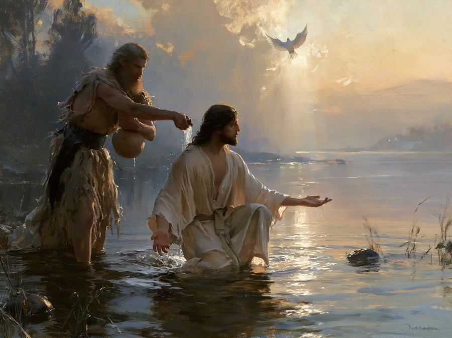 The Baptism of Jesus – Symbolist · Kneeling in the Jordan · Landscape no. 5